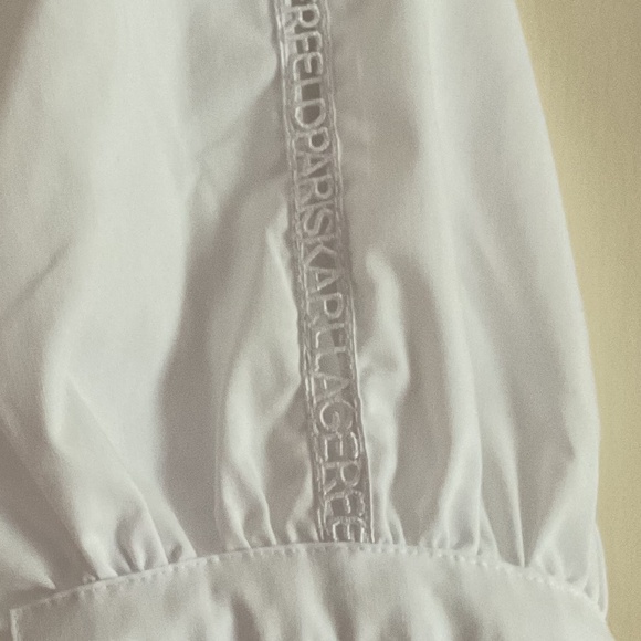 NWT KARL LAGERFELD White Short Sleeve Logo T-Shirt Size US XL - Picture 3 of 7